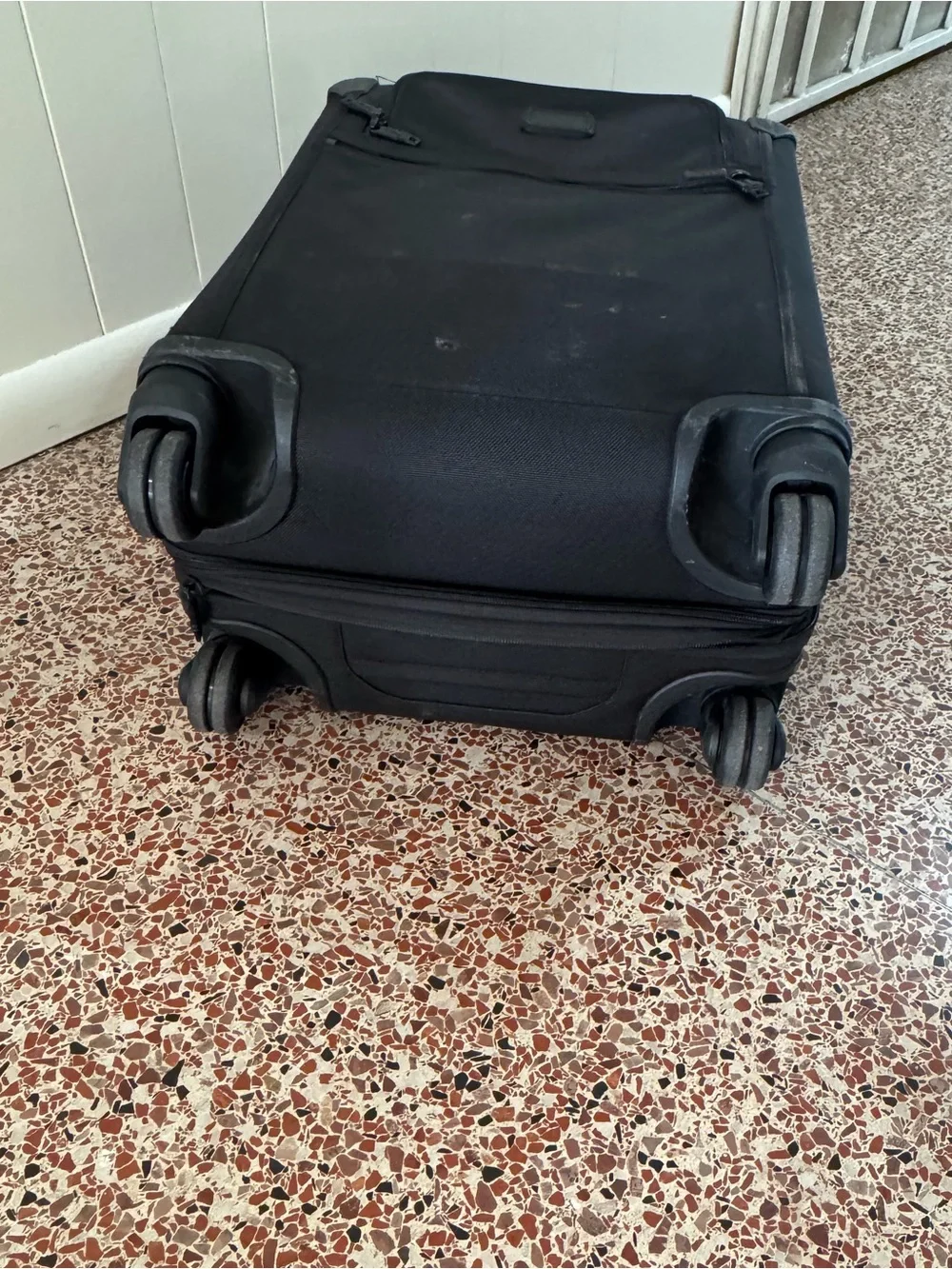 Tumi Black Rolling Carry-On Travel Suitcase